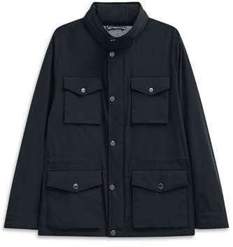 bugatti Herren Übergangsfieldjacket 879400-81036 | Regular Fit Stehkragen einrollbare Kapuze Flexcity Stretch Innentaschen