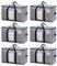 TAILI Bolsas de Mudanza Extra Grandes 4 Plata Bolsas de Almacenaje con Cremallera,Ventana Transparente y Asas Reforzadas, Cajas de Mudanza Impermeables con Tapa para Ropa,Viajes