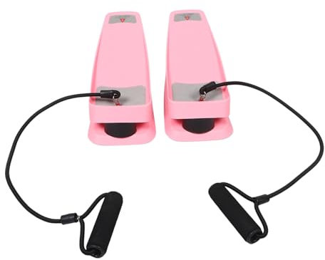 YARNOW 1 Paar Stepper Armtraining ausdauertraining widerstandsband fitnessgeräte Widerstandsbänder Beintrainingsgerät Mini-Fußpedal Fahrrad Pedaltrainer Hüfttrainer Übungsschritt Abs Rosa