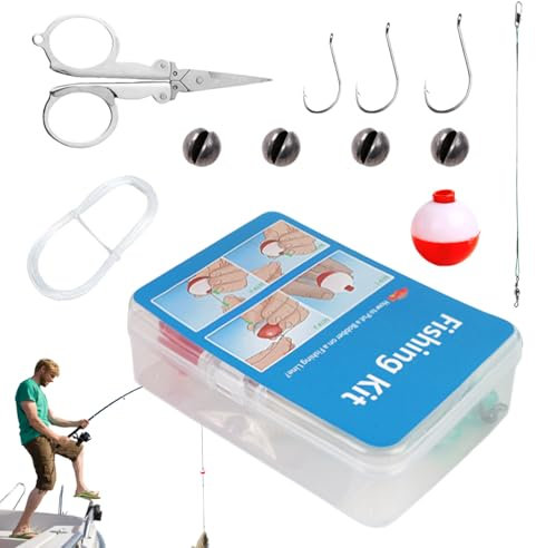 Survival-Kit, 24-teiliges Set für Erwachsene | kompaktes Zubehör-Set mit Surf Beach Saltwater Bank Pier Wade Offshore Stream Pond