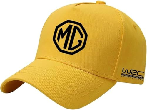 YoQIK 1 Stück Baseball Caps mit für MG Logo, Baumwolle Unisex Verstellbar Einheitsgröße Baseballkappe Tenniskappe Sport Cap,für Wandern Läuft Angeln Strand Golf Outdoor-Aktivitäten,G