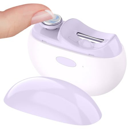 Davivian Electric Toe Nail Clipper - USB Rechargeable Electric Toenail Clippers Grinder with Led Light | Precision Non-Slip Easy-Grip Tool for Men Elderly Adults Travel Kids Toddler Dog Seniors Home
