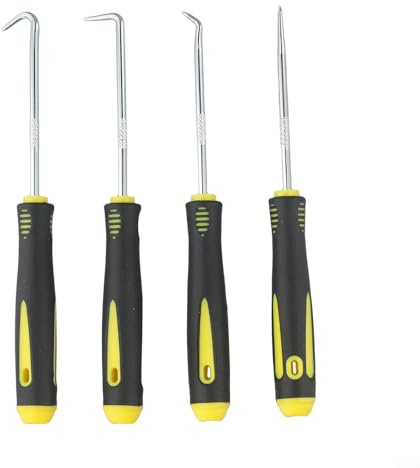4X Pick & Hook Set for Efficient O Ring and Oil Seal Extraction in Vehicles