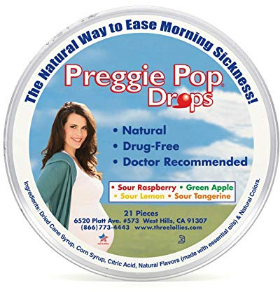 Three Lollies Preggie Pop Drops Container, 21 Ct