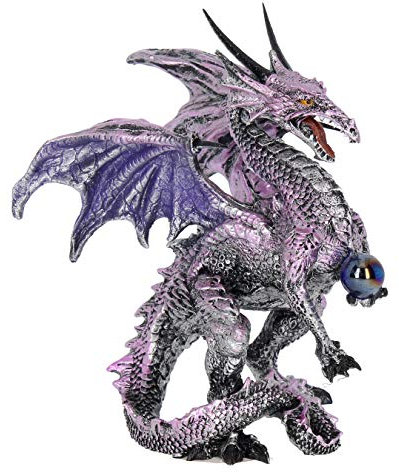 Nemesis Now Dekofigur Drachenschützer Lila 18cm