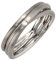 Jobo Damen Ring 950 Platin matt 1 Diamant Brillant Platinring dreireihig mehrreihig Größe 54