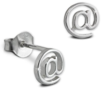 SilberDream Ohrringe Damen-Schmuck 925er Silber Ohrstecker @ Zeichen SDO8204J Silber Ohrstecker