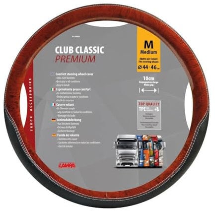 LAMPA 98902. Lenkradbezug Club Classic Premium M