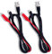 2 Stück BNC Q9 auf Doppel-Kalligator-Clip Test Kabel Sonde Kabel Oszilloskop Test