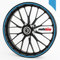 Motoking Felgenaufkleber 360° / 19 bis 23 / 6 mm/HELLBLAU MATT