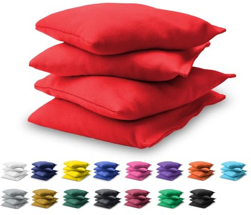 GoSports CH-BAGS-4-RED Cornhole Bean Bags Set, One Size