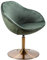 KADIMA Design Loungesessel Grün Drehstuhl Clubsessel Samt Cocktailsessel Lounge