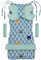 Medi Partners Sitzauflage Kinderwagen Buggy Baby Sommer Kindersitz Einlage Universal - 5tgl Gurtpolster + Spielbogen Kinderwagenset Babyschale (Wald mil minzer Minky)