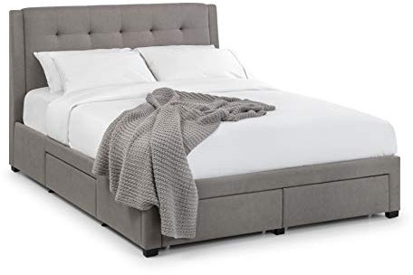 Julian Bowen Fullerton 4 Drawer Bed, Grey, Double