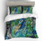 Kinder 3D Pfau Betten Set Feder Indisch Stil Bettwäsche Set Boho Weiche Mikrofaser Luxus Peacock Design Bettbezug mit 1 Kissenbezug 2 teilig 135x200 cm + 80x80 cm, Mädchen