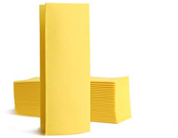 Alvotex CHIC Airlaid 50 Servietten, 1/8 Falten Stoffähnlich, hochwertige Einwegserviette, 32x40 cm, Gelb