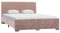vidaXL Polsterbett Klassisch Bett Doppelbett Stoffbett Ehebett Schlafzimmerbett Bettgestell Bettrahmen Lattenrost Rosa Samt 140x200cm