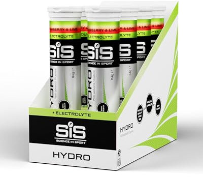 Science in Sport HYDRO Tabletten 160 Stk. Erdbeere Limette - Elektrolyte Tabletten, Vegan & glutenfrei, Brausetabletten für einen ausgeglichenen Elektrolyte-Haushalt (Verpackung kann variieren)