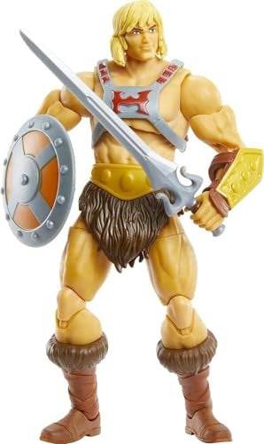 Masters of the Universe Masterverse Revelation He-Man Action Figure, 7-in MOTU Battle Figure for Storytelling Play, Gift Age 6+ And Adult Collectors, GYV09