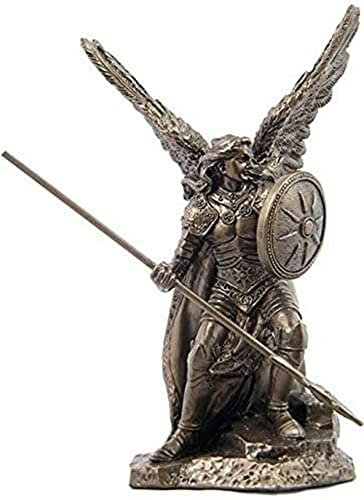 Statue Erzengel Raphael, kaltgegossen, Bronzefarbe, 10,9 cm