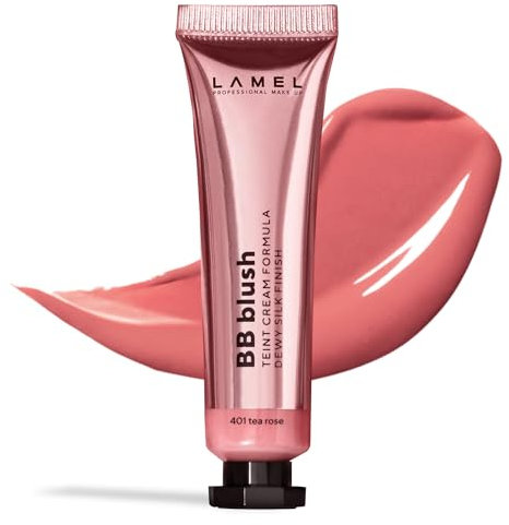 Lamel BB Blush - Leichte Creme - Für jeden Hautton und -Typ - Tierversuchsfrei - Tea Rose N. 401