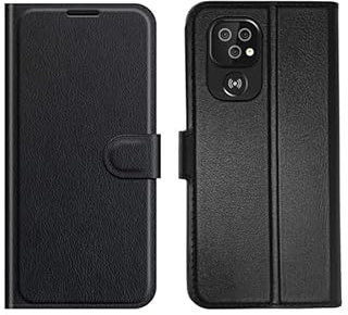 Generische Handyhülle kompatibel mit Doro 8100 / Doro 8100 Plus / Doro 8110 / Doro 8110 Plus, Book Case, Schutzhülle, hochwertige Ledertasche mit Kartenfächern und Standfunktion