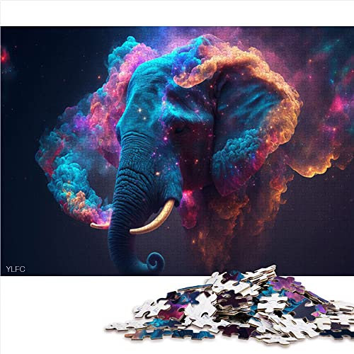 1000 Teile Puzzle Elefant Puzzle für Erwachsene Papppuzzles Dekomprimierendes intellektuelles Lernspielzeug (Größe 26x38cm)