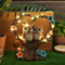 Tuzsocr Solar Eulen Gartenfiguren,Wetterfest Eule Solarleuchte,Eulen Gartendekoration,Eulen Geschenke Wasserdicht Tiere Solarlampen,Eule Gartenstatuen für Draußen,Rasen,Terrasse,Fensterbank (Stil 1)