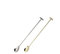 2 Pack Cocktail Mixing Spoons, 11 inch Stainless Steel Spiral Long Handle Cocktail Stirrers Spoons for Cocktail Shakers, Tall Cups & Pitchers (Silver+Gold)