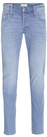 JACK & JONES Jjiglenn Jjoriginal Sq 330 Noos Jeans, Blu Denim, 33W x 32L Uomo