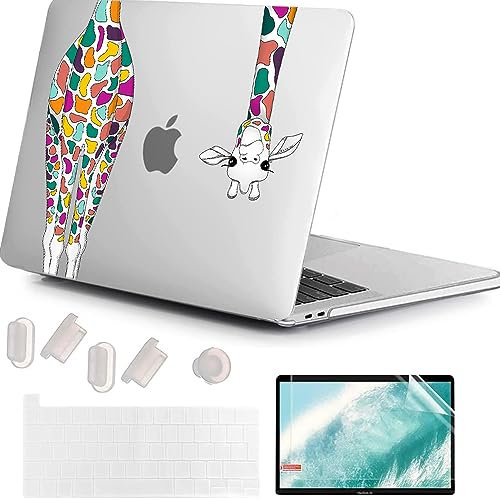 MUSHUI Funda para MacBook Pro 13 Pulgadas 2022-2016, A2338 M1 M2 A2289 A2251 A2159 A1989 A1706 A1708, Plástico Carcasa Rígida & Cubierta de Teclado & Protector de Pantalla para Mac Pro 13.3, X89-25