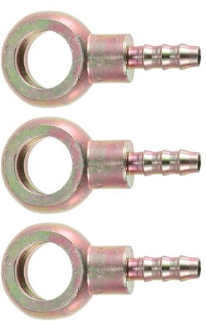 MACHSWON 3 Stück Auto-Banjo-Verschraubung Kraftstoffleitungsadapter 12 mm Innendurchmesser Schlauchwiderhaken 5,5 mm für Motorradauto