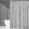 WELTRXE Waterproof Shower Curtain, Mould Proof Mildew Resistant, 183 x 183cm Grey Rose Shower Curtain Liner, Anti Mould Bathtub Curtain With 12 Grommets and Hooks for Bathroom, Heavy Weighted Hem