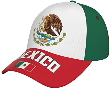 934 Kappe Mexiko-Flagge, Mexikanischer Fußball, Patriotisch Mütze Atmungsaktiv Trucker Baseballmütze Freizeit Baseballmütze Für Sport Erwachsene Erwachsenen
