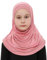 Prien Hijab Für Kinder, Türkisch Kopftuch Mädchen, Muslim Damen Schal, Viszid Tuch, Islam Kopftücher, Muslimische Frauen Khimar Abaya, Easy Kleidung, Tesettür Giyim (Altrosa)