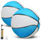 2 Pcs Mini Ballon Basket avec pompe à air , 8.5 pouces Ballon de Basket Enfant Jouet d'intérieur et d'extérieur, Basketball Convient à tous les cerceaux de basket-ball de piscine standard Jouet de jeu