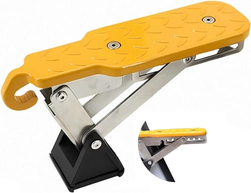 Ruisy Pédale de Porte de Voiture Pliante, marchepied de Porte de Voiture, Support de Porte de Voiture Pliable, marchepied Universel pour véhicules avec loquets de Porte en U SUV, Jeep, RV (Jaune)