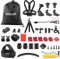 GeeKam Action Kamera Zubehör Kit - Kompatibel für GoPro, DJI, Insta360, Akaso, Campark, Crosstour, Apeman, Cooau, Apexcam, SJCAM, SJ4000 und wasserdichte Unterwassersportkamera