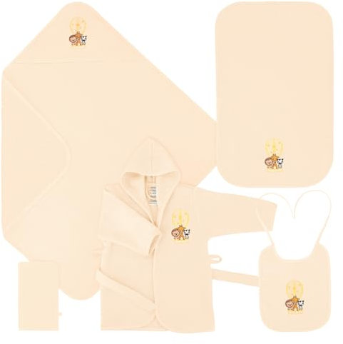 Celodoro Baby Geschenk Set 5-teilig - Geschenkbox - 0-12 Monate Gelb