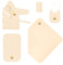 Celodoro Baby Geschenk Set 5-teilig - Geschenkbox - 0-12 Monate Gelb