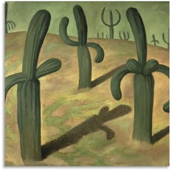 YOOSONG Kubistische Künstler Diego Rivera Landschaft mit Kakteen, Poster, Leinwand, Wandkunstdrucke, Poster, Foto, Gemälde, Poster, Raumdekoration, 30 x 30 cm