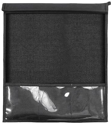 Faraday Bag Faraday-Tasche für Auto-Schlüsselanhänger, für EMP-Schutz und EMF-Schutz – RFID-blockierender EMF-Schutz-WLAN-Störsender (Color : Black, Size : 35X45cm)