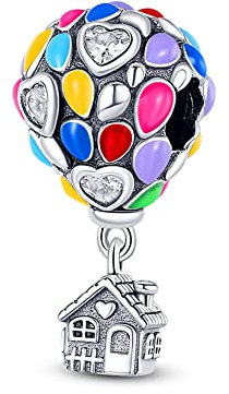 QIKAOLA S925 Silberanhänger passend für Pandora-Armbänder Anhänger Damenschmuck Geschenk