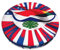 Runder Hocker-Sitzbezug mit Costa-Rica-Flagge, Samtmaterial, ideal für Barhocker, Stühle und Arbeitsplattenhocker