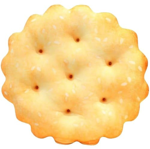 Muteitt Simulation Kekse Kissen Plüsch Kissen Cookie Gefüllte Kissen Sitzkissen Home Decor Kekse Stuhl Auto Sitzkissen