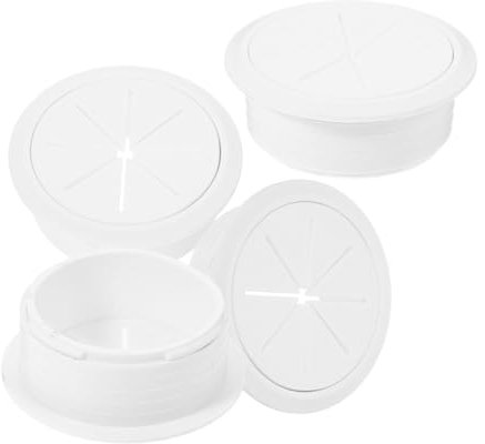 PHENOFICE 4stücke Kabeldurchführungsabdeckung Für Schreibtisch Pp-kunststoff Kabelloch Abdeckung Kabeldurchführungsstopfen Kabelmanagement Für Home Office Und Büro