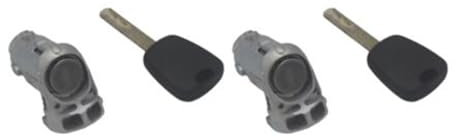 Viviance Barillet de cylindre de serrure de porte avant gauche compatible avec Renault Fluence Kangoo Master Trafic Clio III - 2 PIÈCES