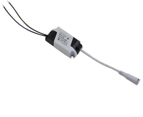 Yuanpgky Fuente de alimentación del panel LED Controlador LED 8-18W/8-24W Corriente constante AC 90-265V Conector externo para transformadores de lámpara de techo LED (8-24W)