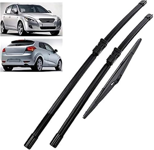 WANGJF Juego Escobillas Limpiaparabrisas para Kia Ceed 2006-2011, Limpiaparabrisas Delantero y Trasero, Escobilla limpiaparabrisas.