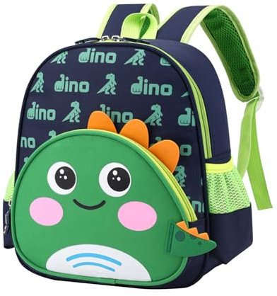PANXUNSWIM Sac à Dos Enfant, Cartable Maternelle Garcon Fille, Sac à Dos de Dessin Animé (Vert)
